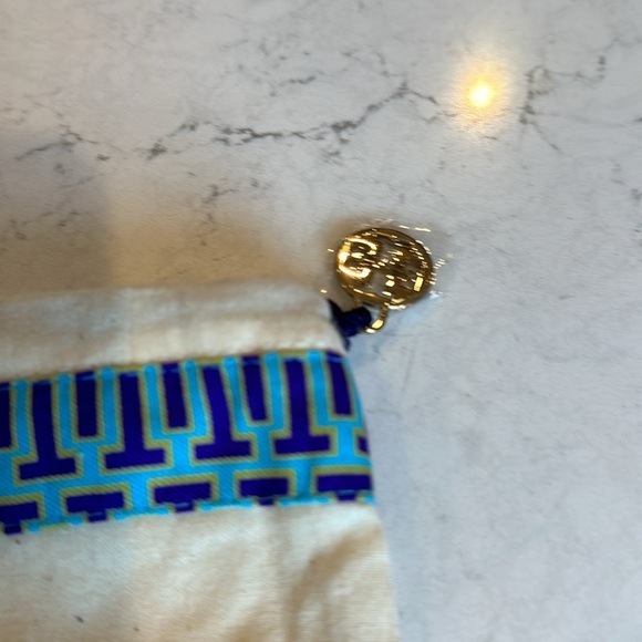 Tory Burch small cream with blue/purple design colored dust bag​ - Picture 2 of 2